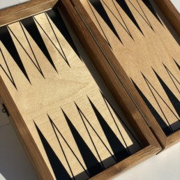 JEU EN BOIS BACKGAMMON COFFRET 2