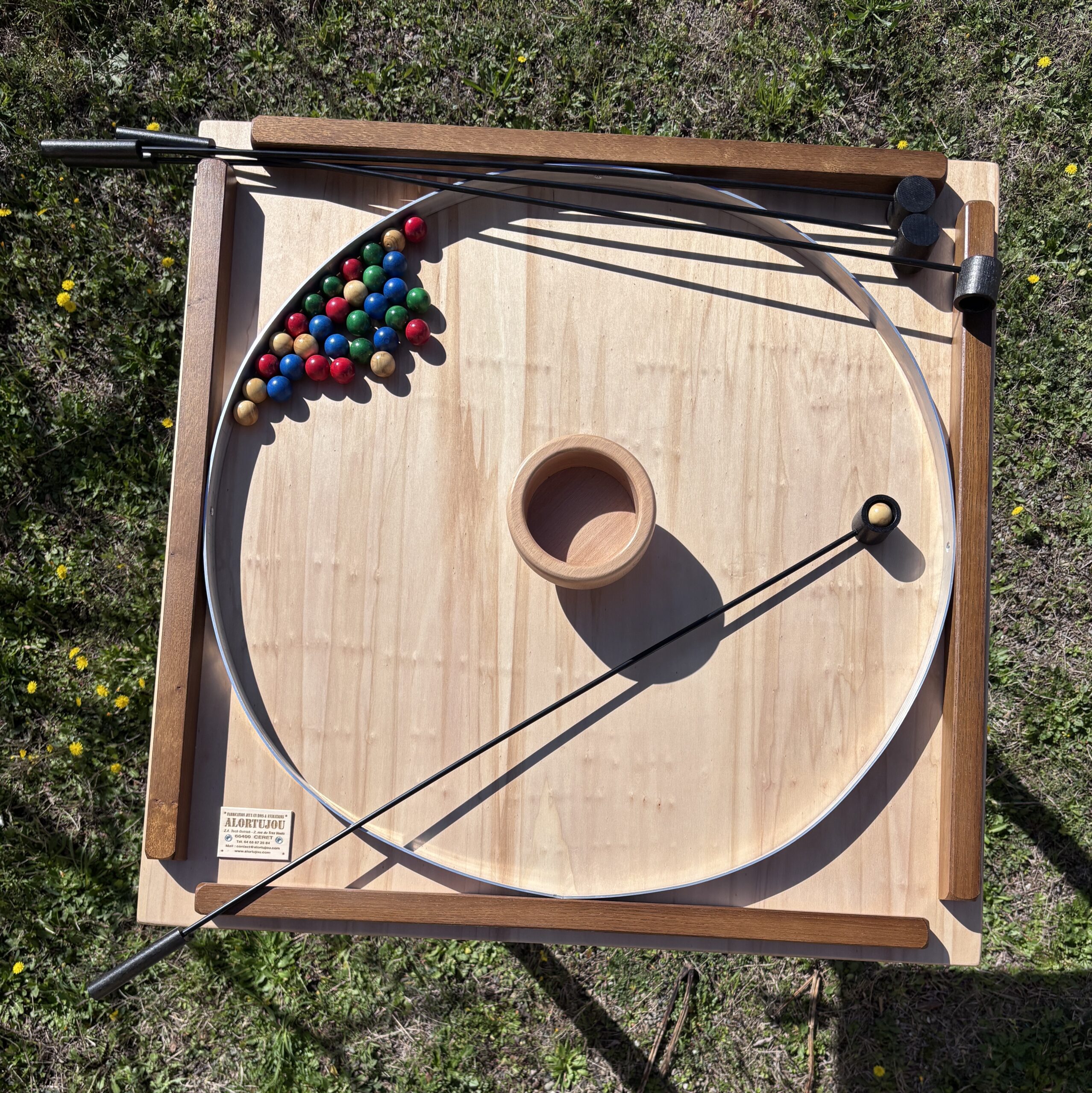 JEU EN BOIS GÉANT PECHE AUX BOULES