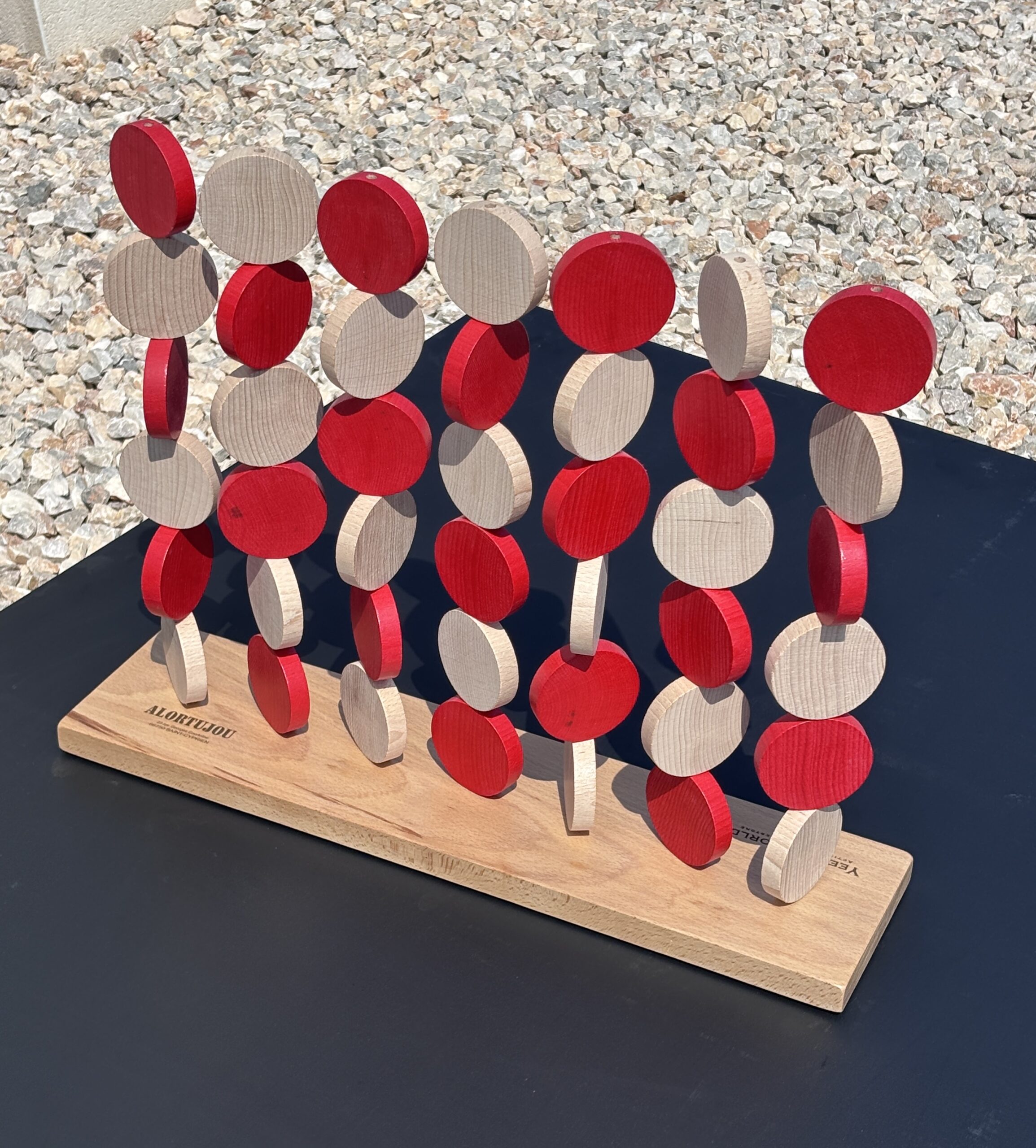 JEU EN BOIS GÉANT PUISSANCE 4 A PALETS