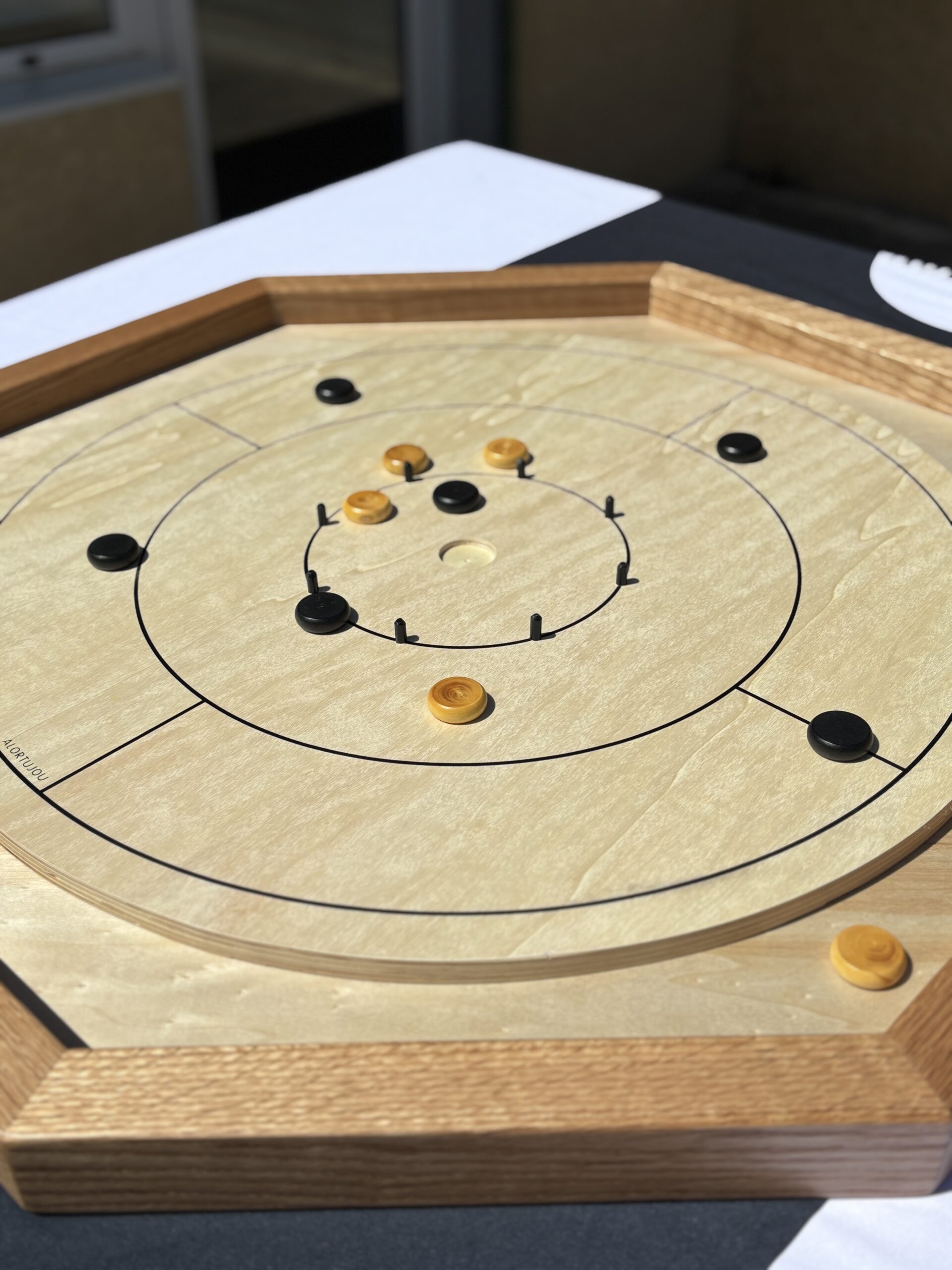 JEU EN BOIS CROKINOLE TRADITION &#8211; BILLARD CANADIEN